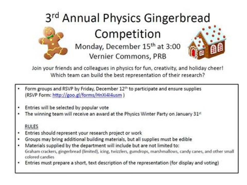 image of gingerbread competition flyer