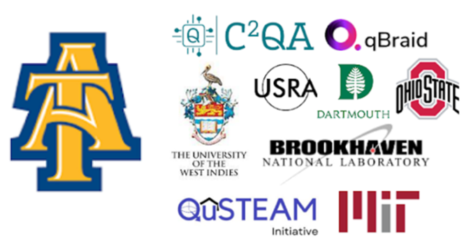 Logos for some parties involved in the QISE program