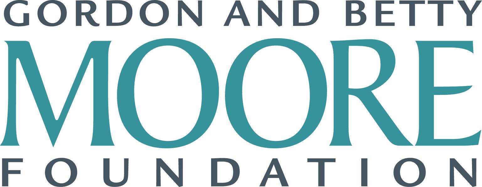 Gordon and Betty Moore Foundation in large teal font