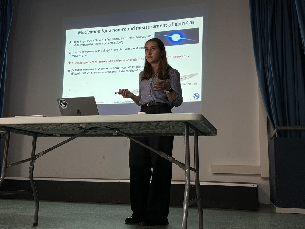 Josie Rose presenting at the Intensity Interferometry workshop