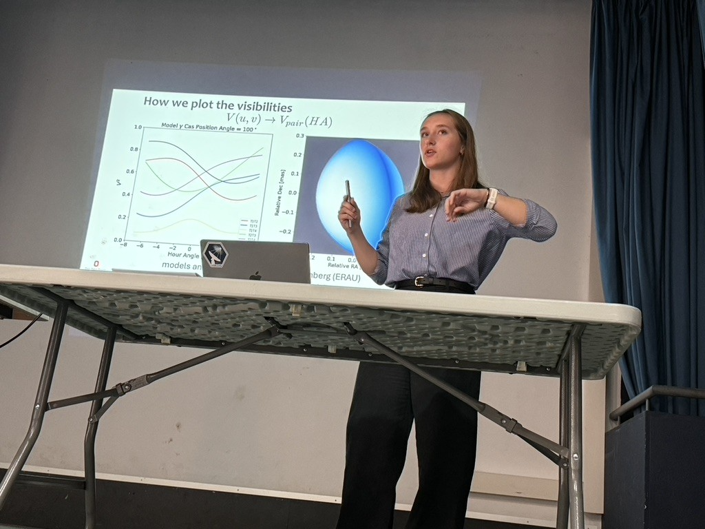 Josie Rose presenting at the Intensity Interferometry workshop