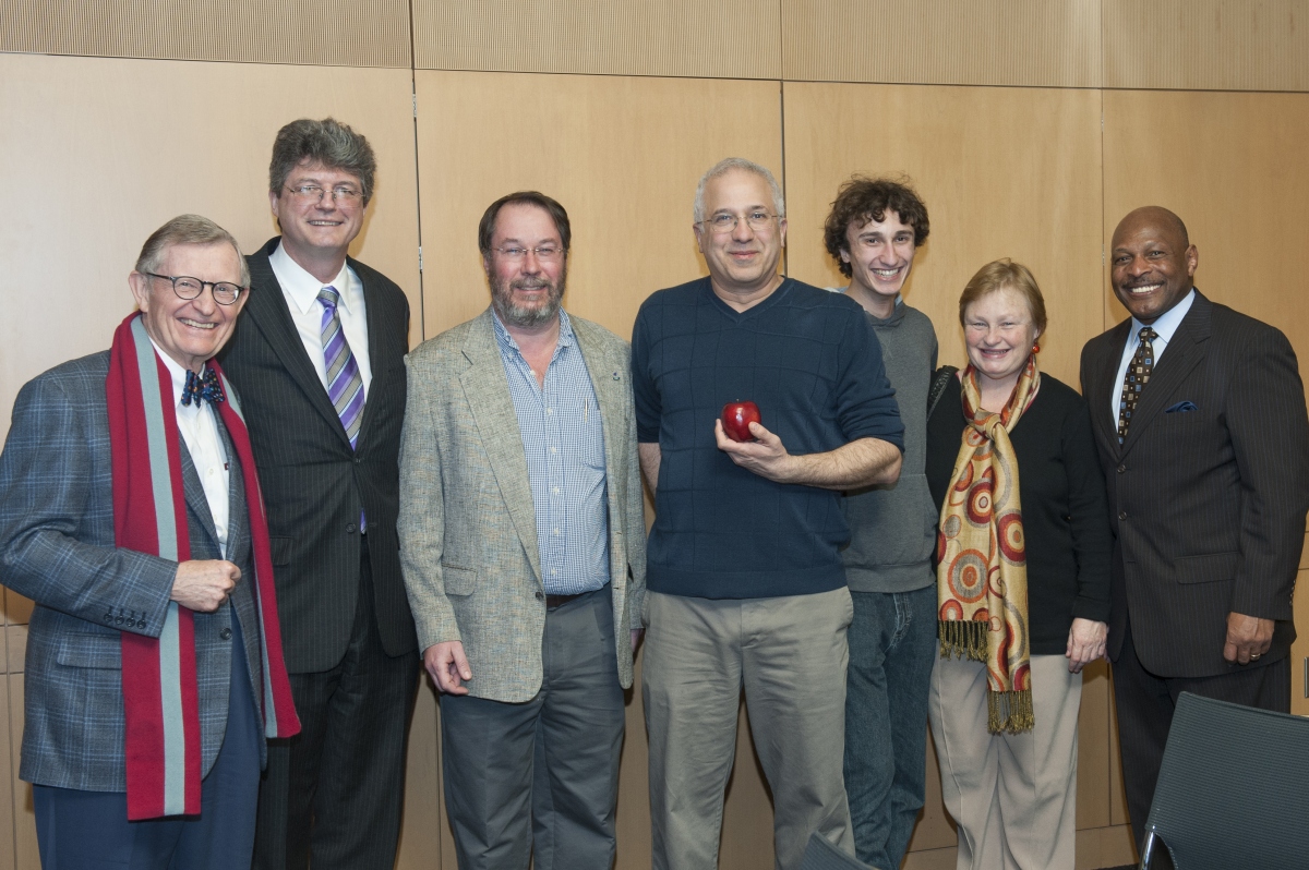 Douglass Schumacher winning University Teaching Award