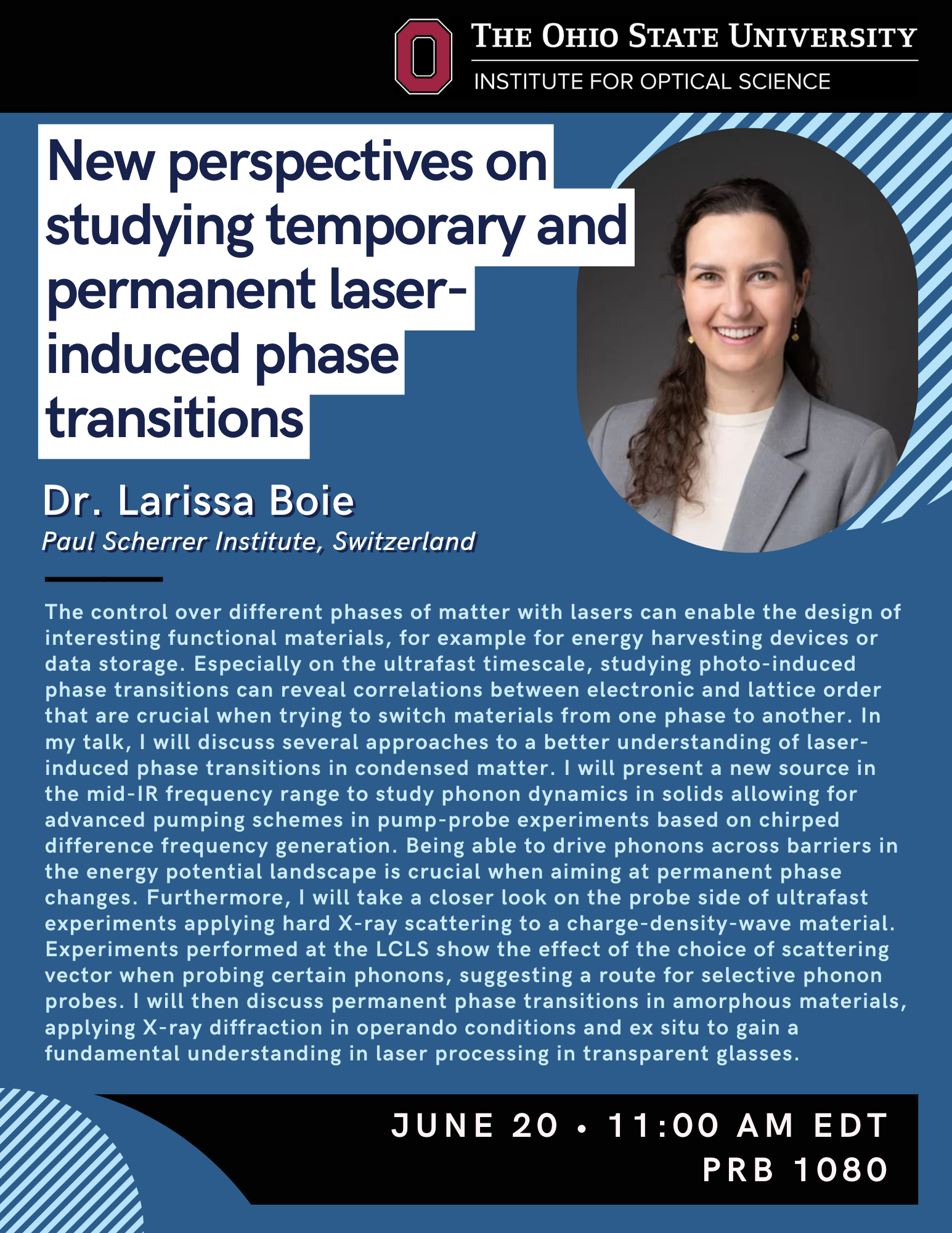 Larissa Boie Seminar Flyer
