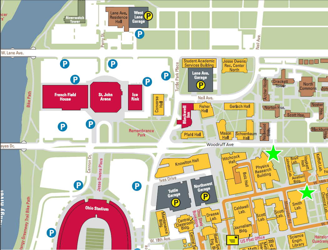 Parking and Facilities Map
