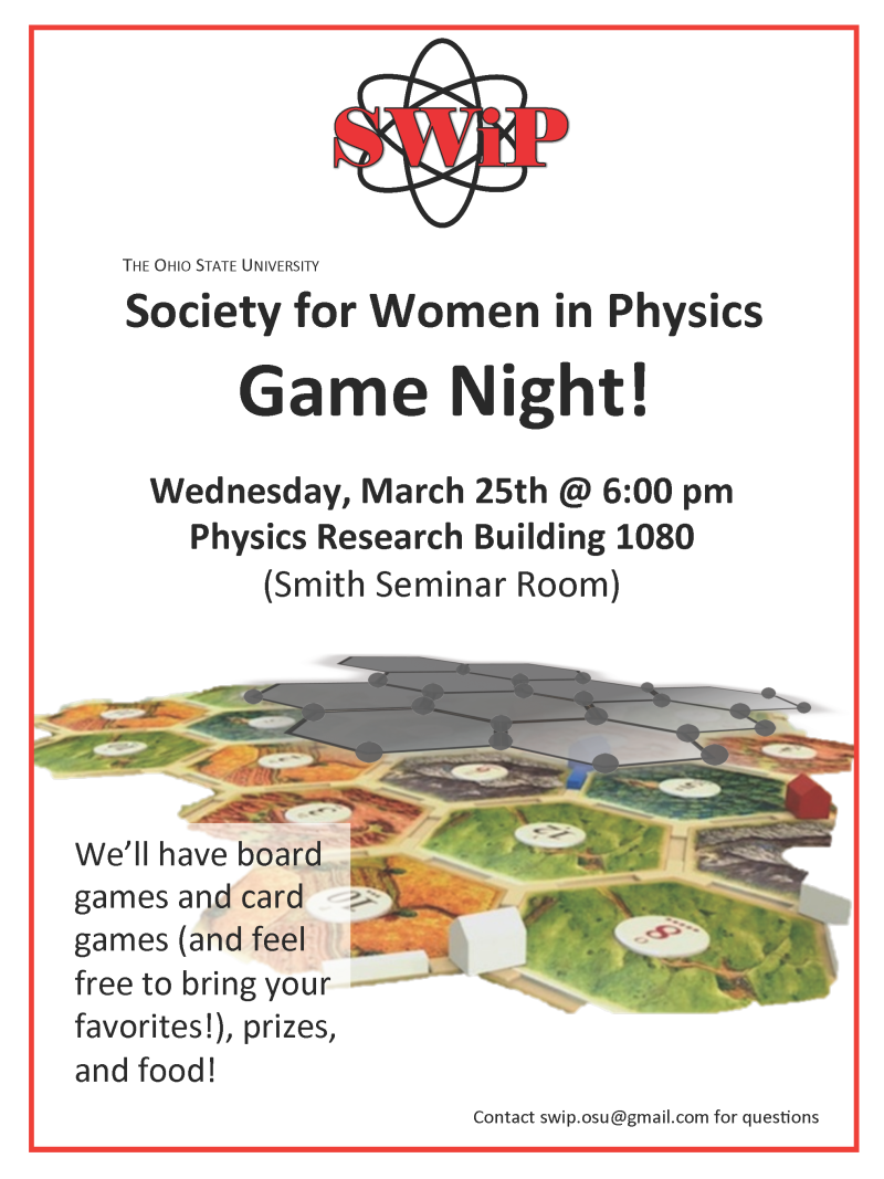 SWIP Game Night Flyer