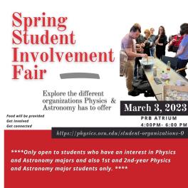 Spring Student Involvement Fair Flyer