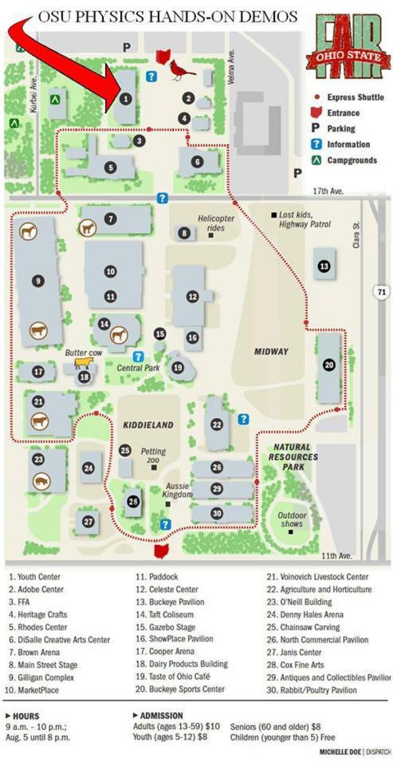 Find us at the fair fair map