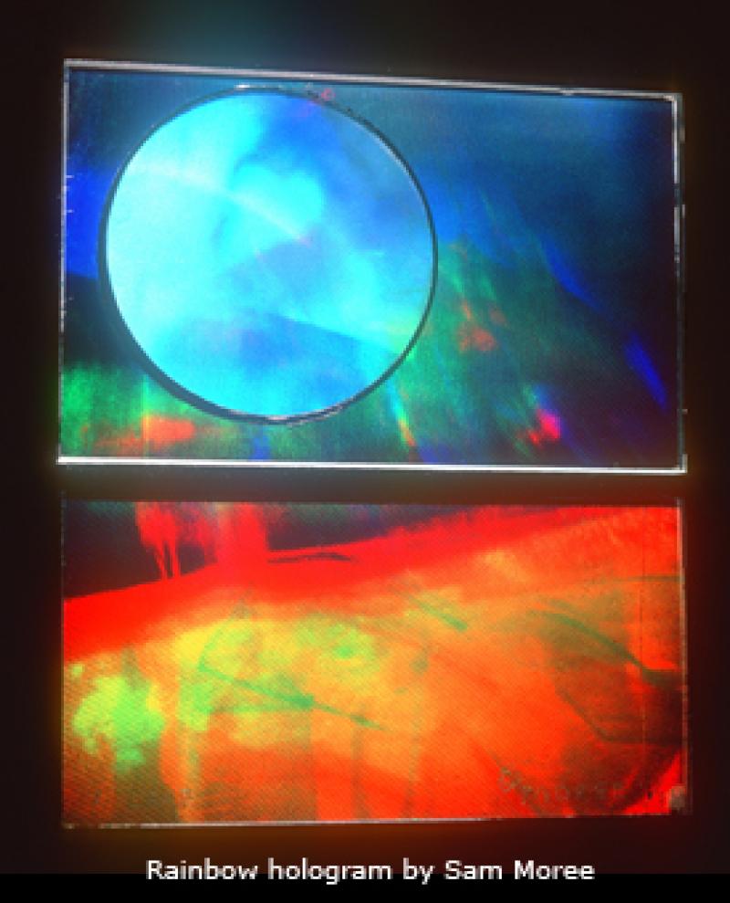 Rainbow holograms by Sam Moore