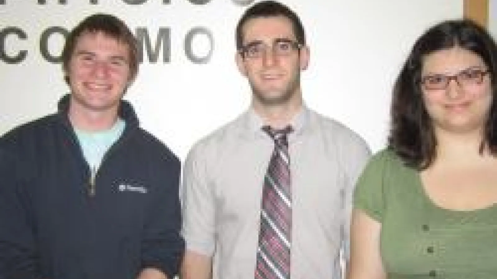 Students Edward McCary, John Moreland and Mallory Molina