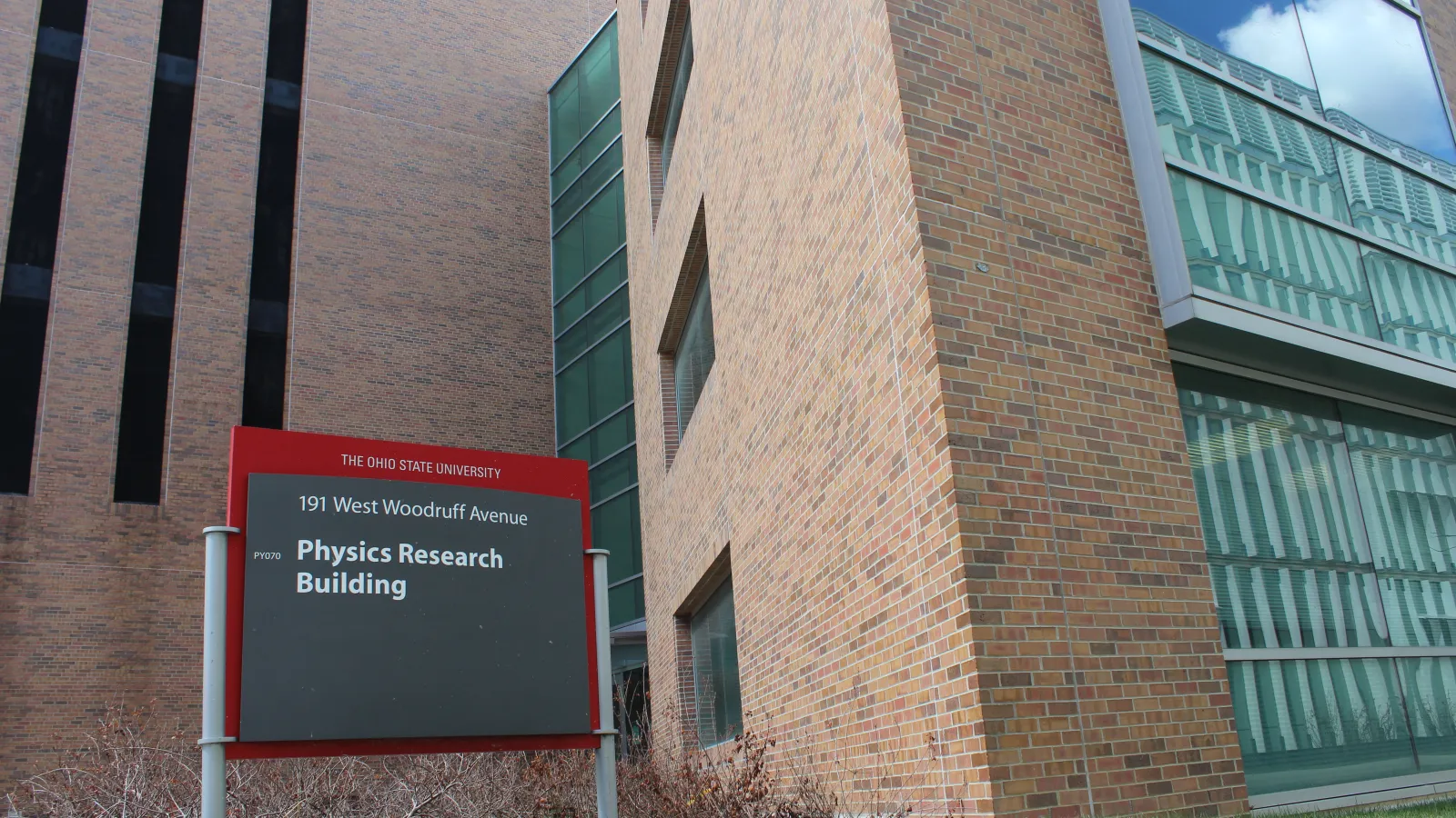 Exterior of Physics Research Building.