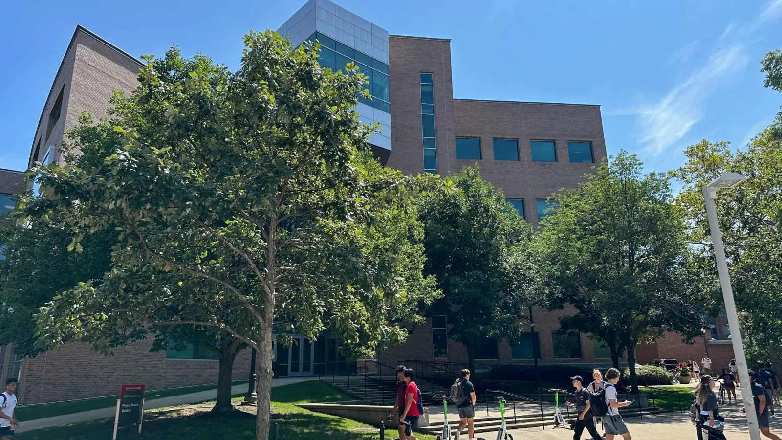 Exterior of the Physics Research Building