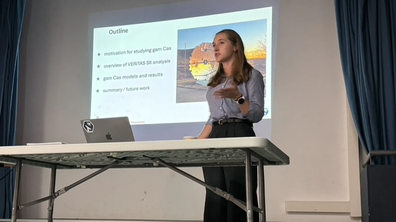 Josie Rose presenting at the Intensity Interferometry workshop