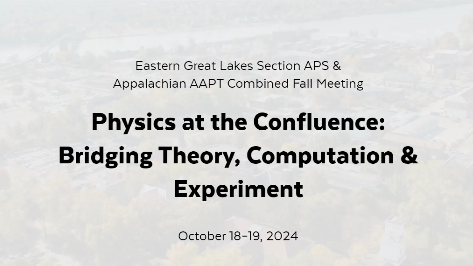 Screenshot of conference website, linked below