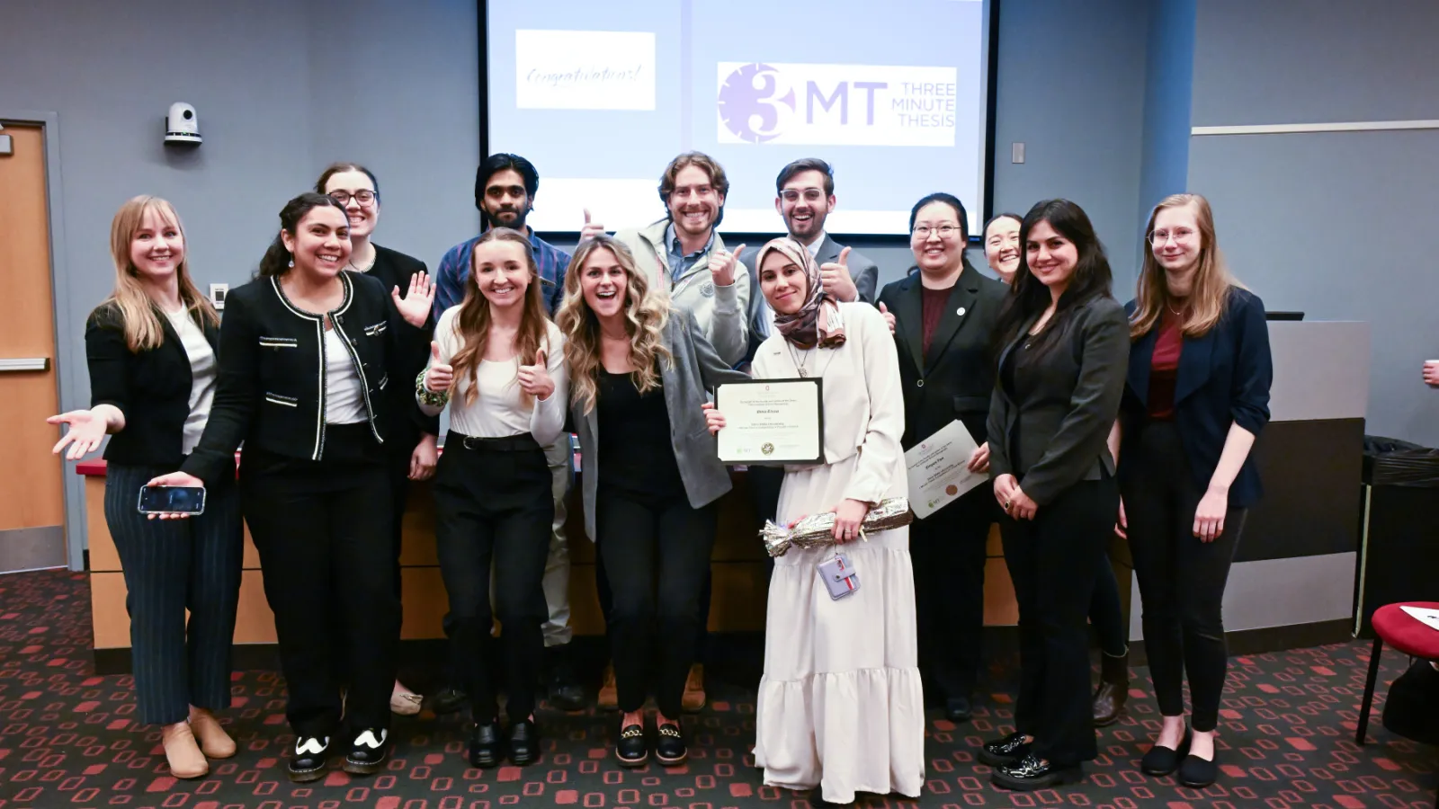 Ohio State students at competition, presented research from a variety of disciplines