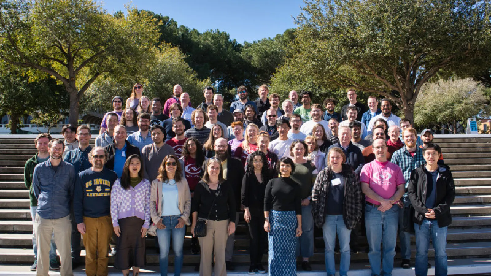 Group picture of people smiling
