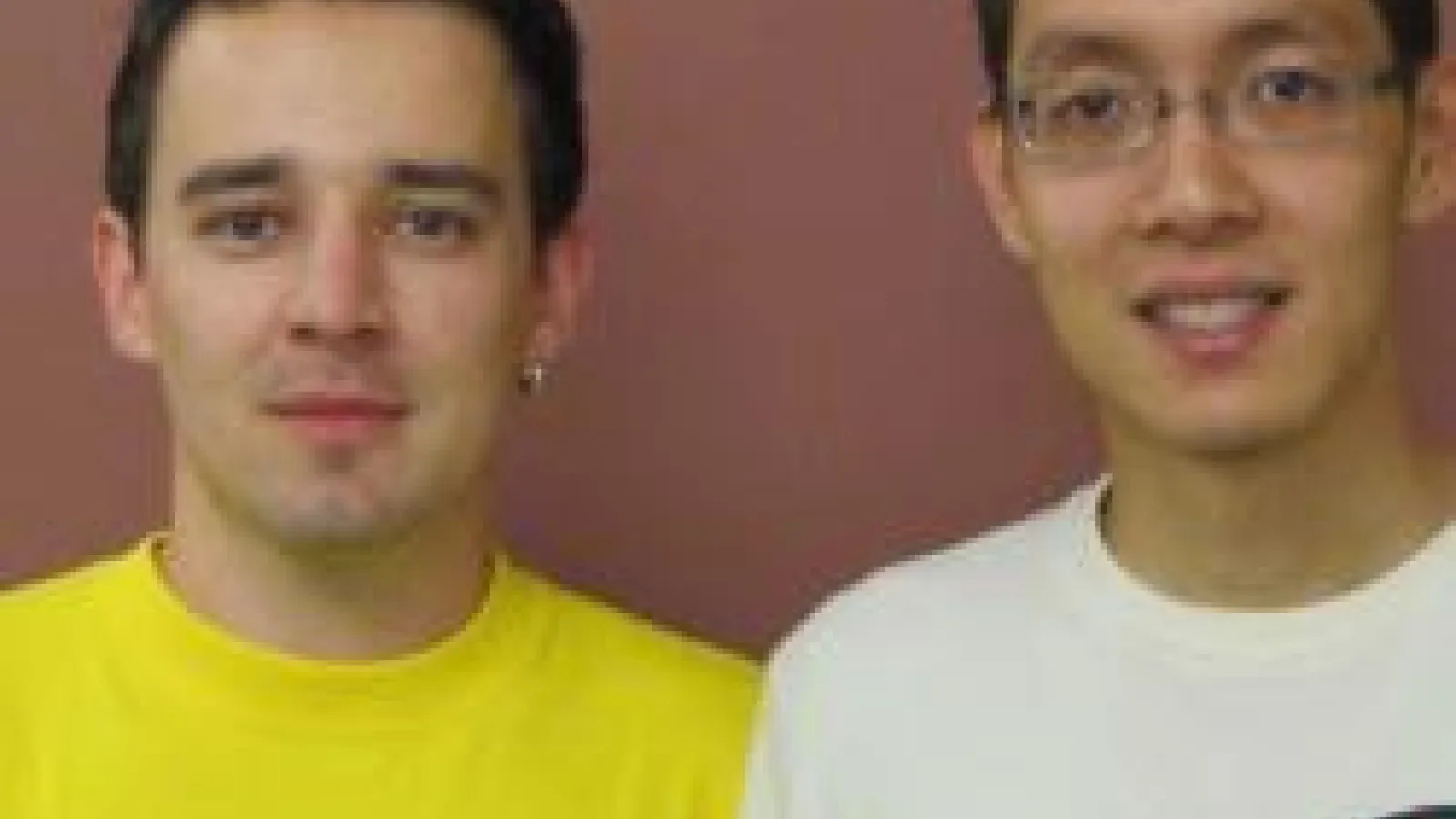 On the left is Aaron and on the right is Marek.