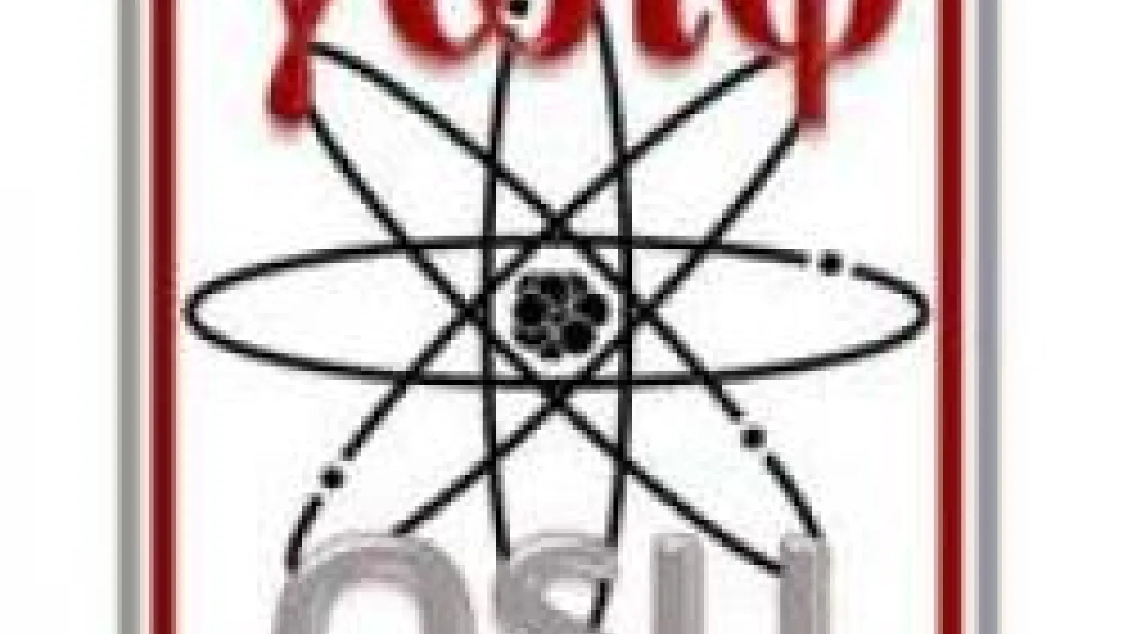 A logo for the Graduate Women in Physics at The Ohio State University with an atomic symbol in the center.