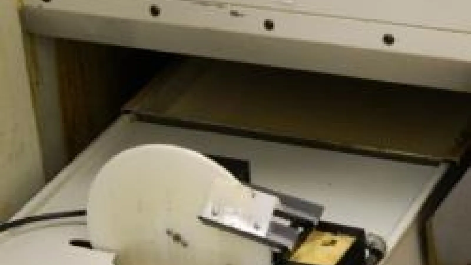 Blurry photo of the oil skimmer machine
