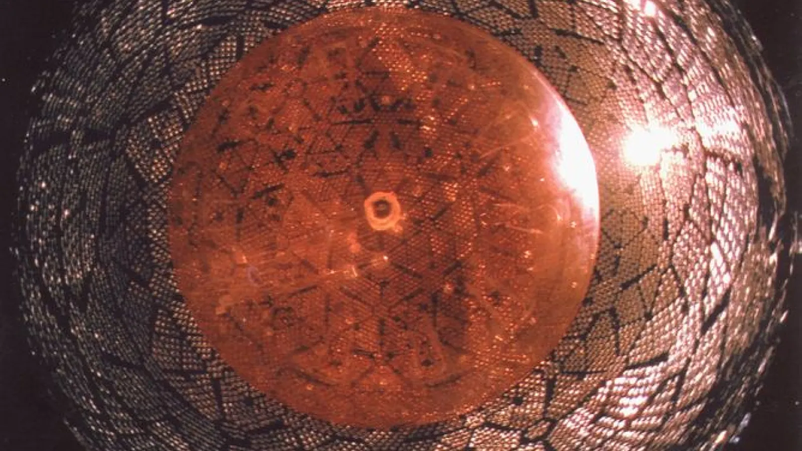 Sudbury Neutrino observatory reflecting light
