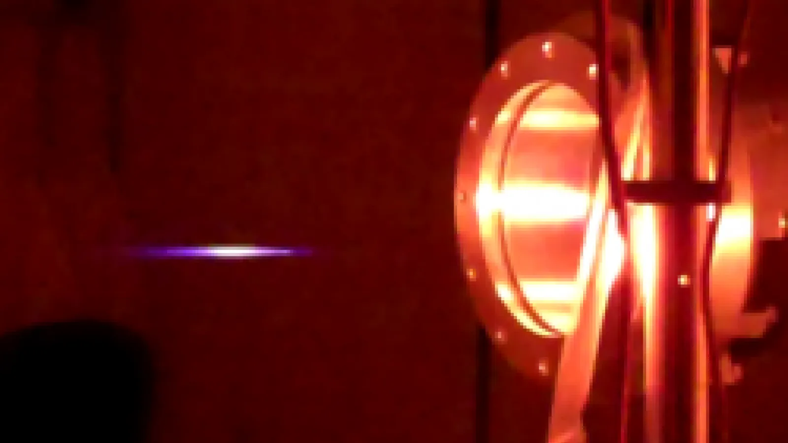 Red laser in lab