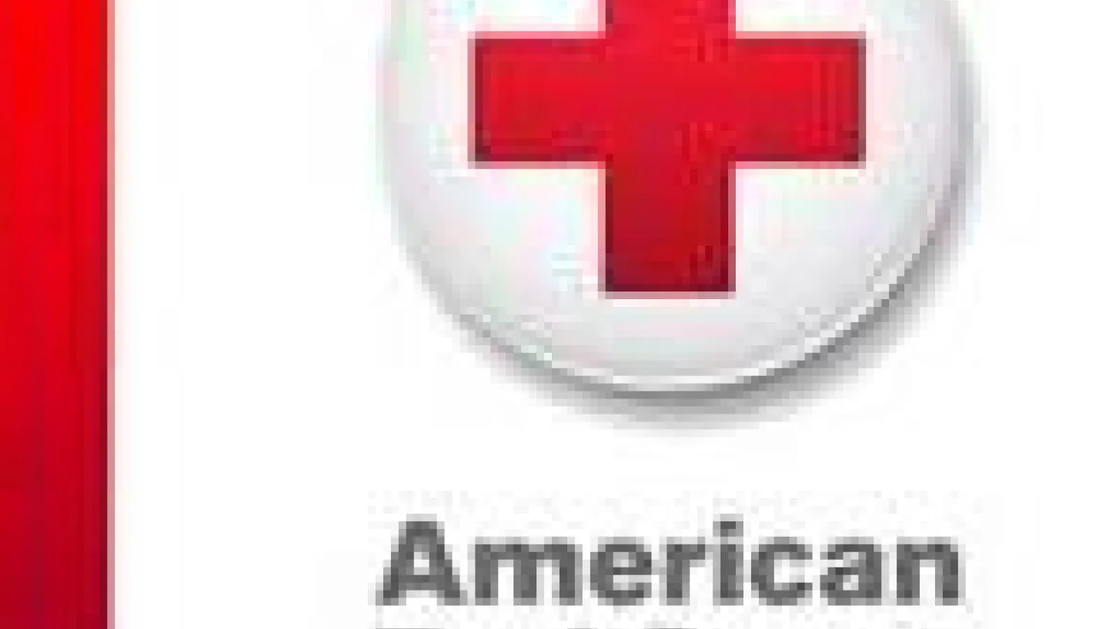 A logo for the American Red Cross featuring a red cross on a white background.