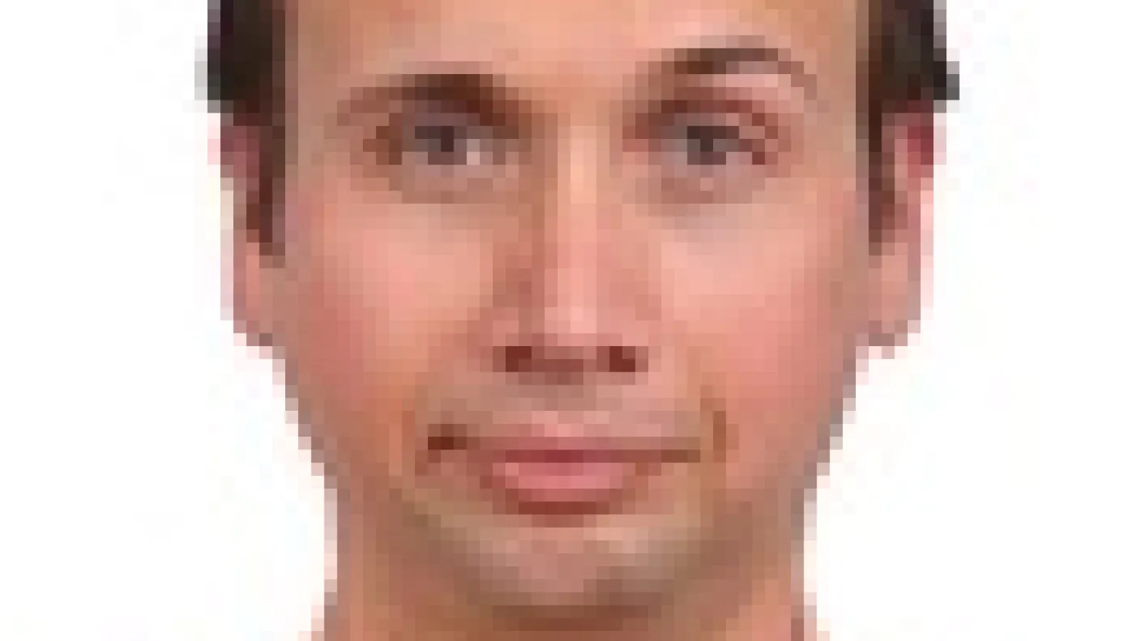 Pixelated Vincent Sacksteder with white background