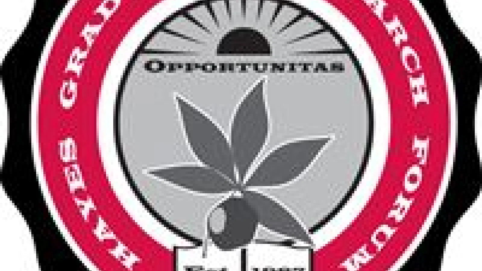 Hayes red and grey circular logo
