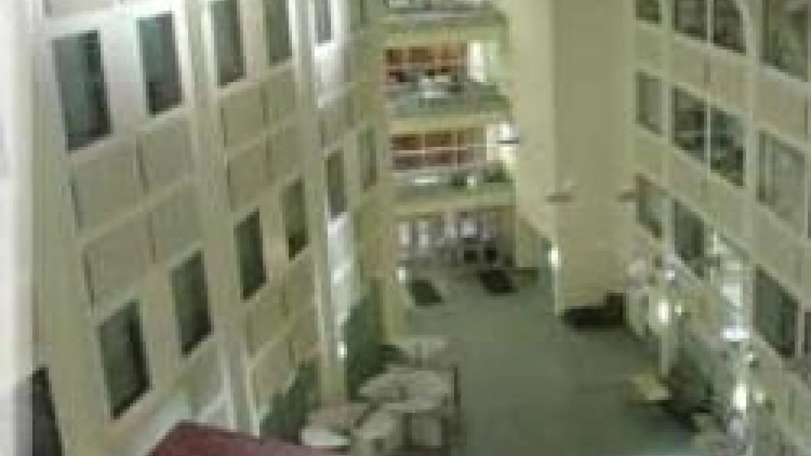 Physics Research Building atrium from above