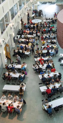 Students, staff and faculty from the Department of Physics celebrate reading day together at our biggest event of the year, the Spring Picnic!