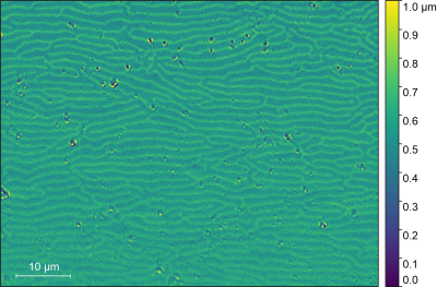 Magnetic stripe domains on Pt/TmIG 