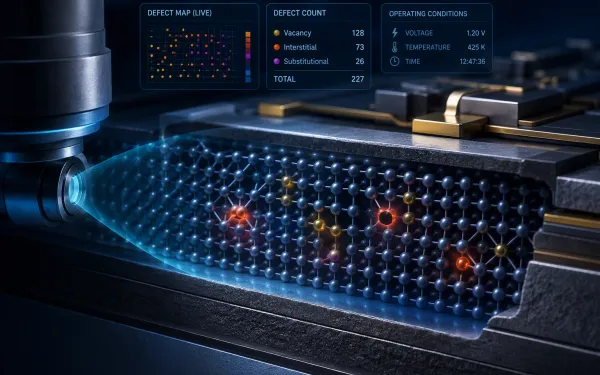 representation of in situ defect monitoriing inside a machine