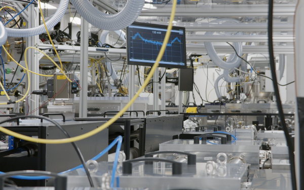 Close up of lab equipment inside NeXUS facility