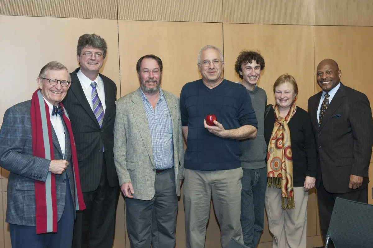 Douglass Schumacher winning University Teaching Award