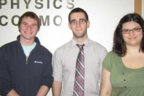 Students Edward McCary, John Moreland and Mallory Molina
