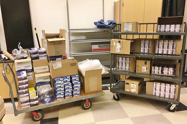 Boxes of Medical Supplies