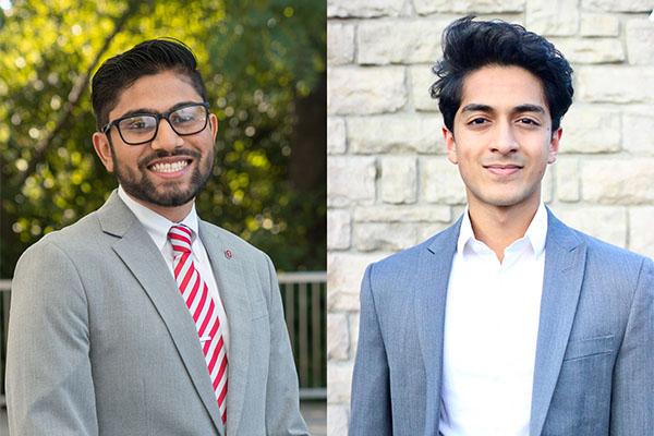 Physics Majors Ishan Patel and Nashad Rahman