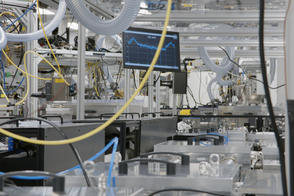 Close up of lab equipment inside NeXUS facility
