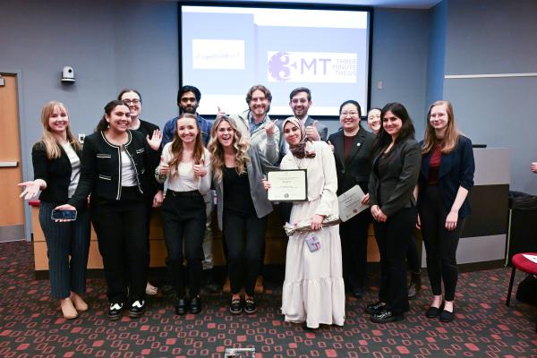 Ohio State students at competition, presented research from a variety of disciplines