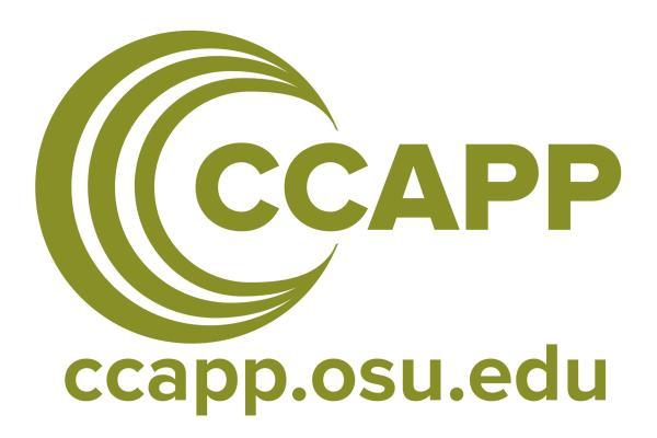Green 'CCAPP' logo