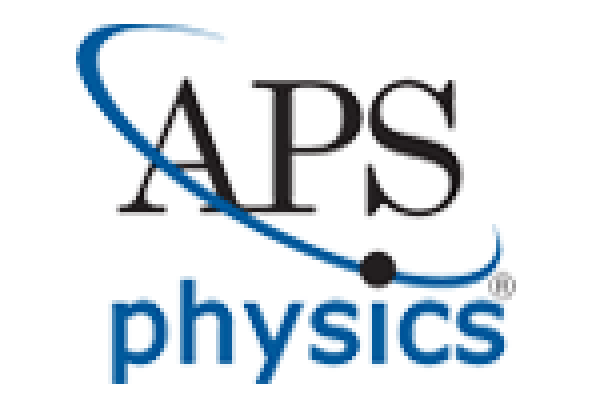 Black and blue APS physics logo