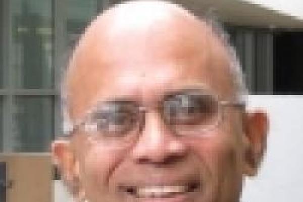 A close-up of Ganapathy Baskaran.