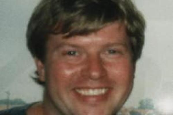 Close up of Finn Larsen smiling