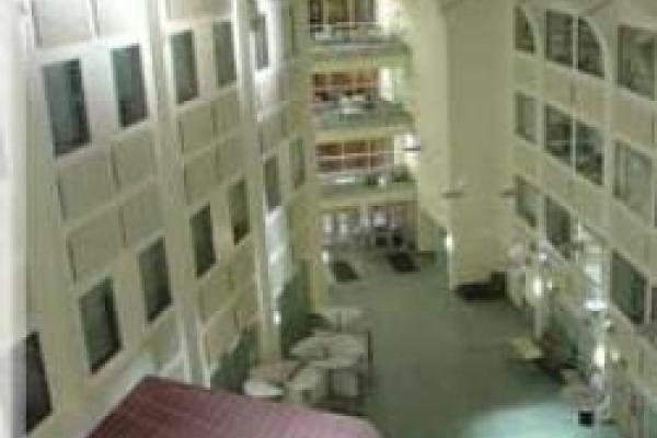 Physics Research Building atrium from above