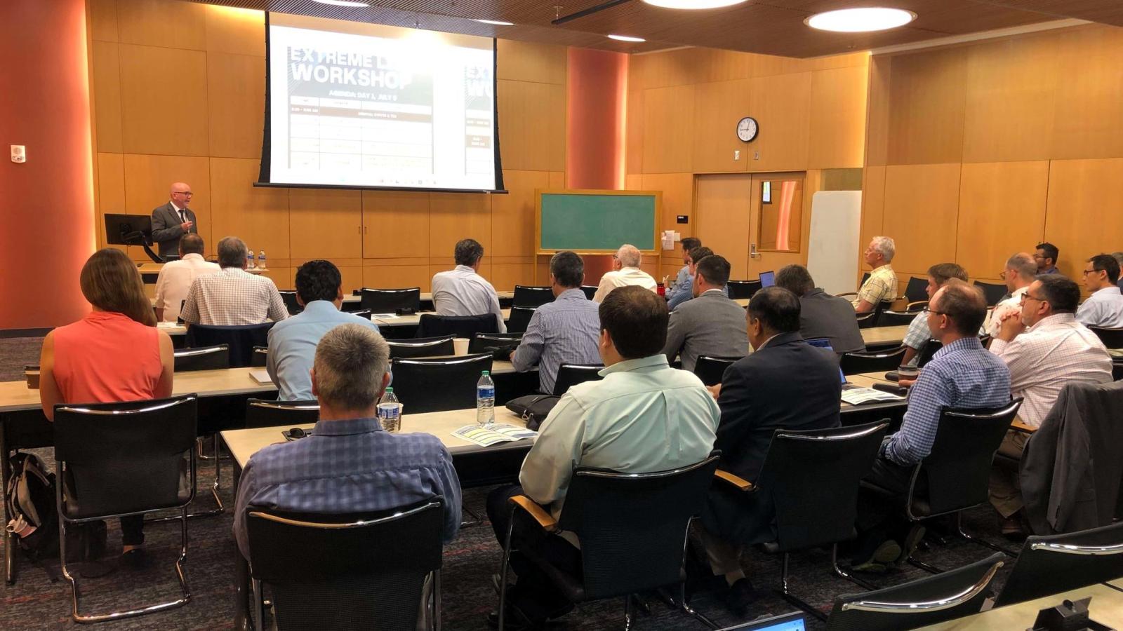Peter Mohler speaking to the workshop participants.