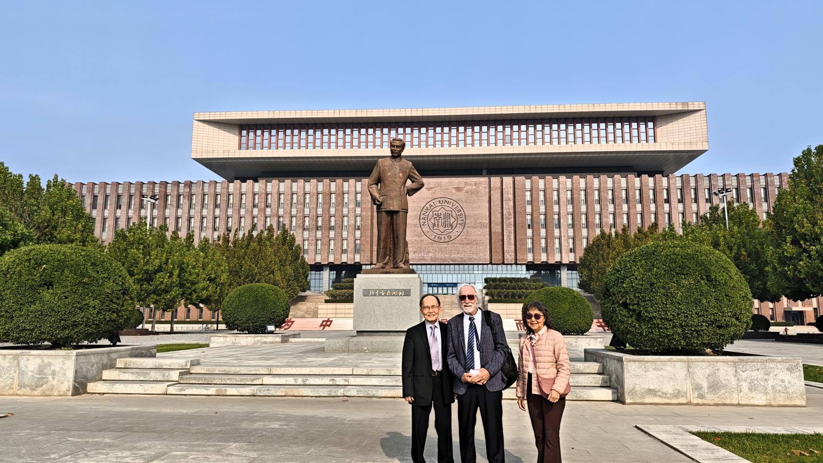 Pierre Agostini at Nankai University campus