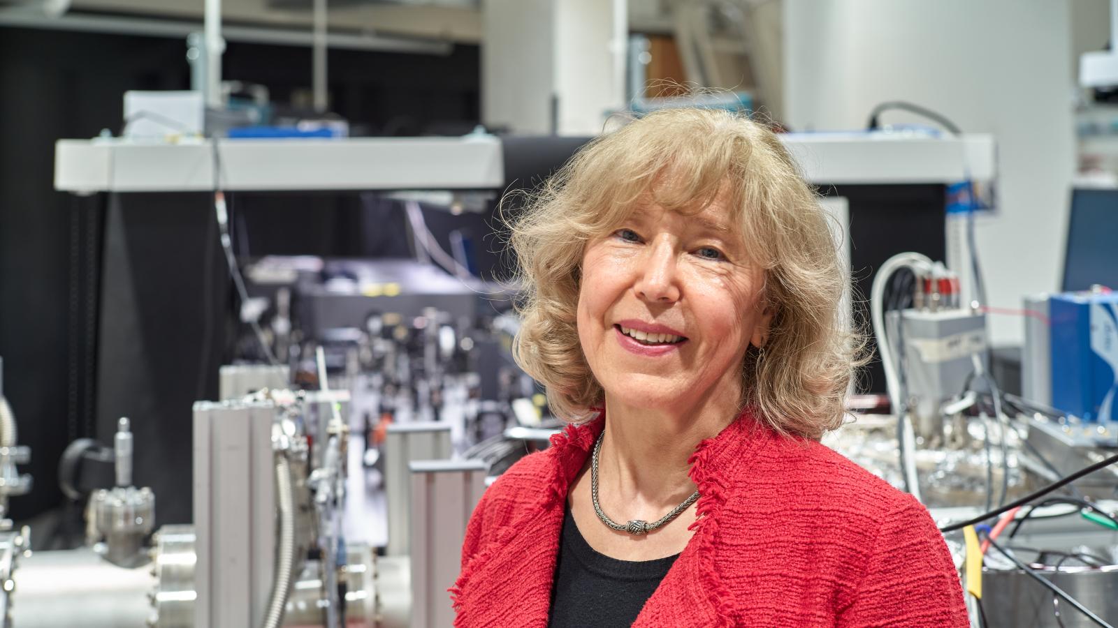 Berrah posing in the lab