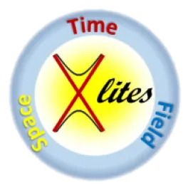 X-lites (Extreme Light in Intensity, Time, and Space) logo