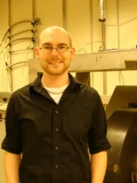 Student smiling in the lab